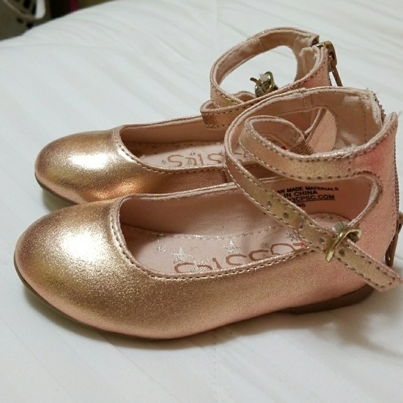 rose gold childrens shoes